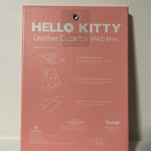 🍀 Hello Kitty Leather Case for iPad Mini - Light Gold Generation 1/2/3 NEW 🍀 - Picture 7 of 7